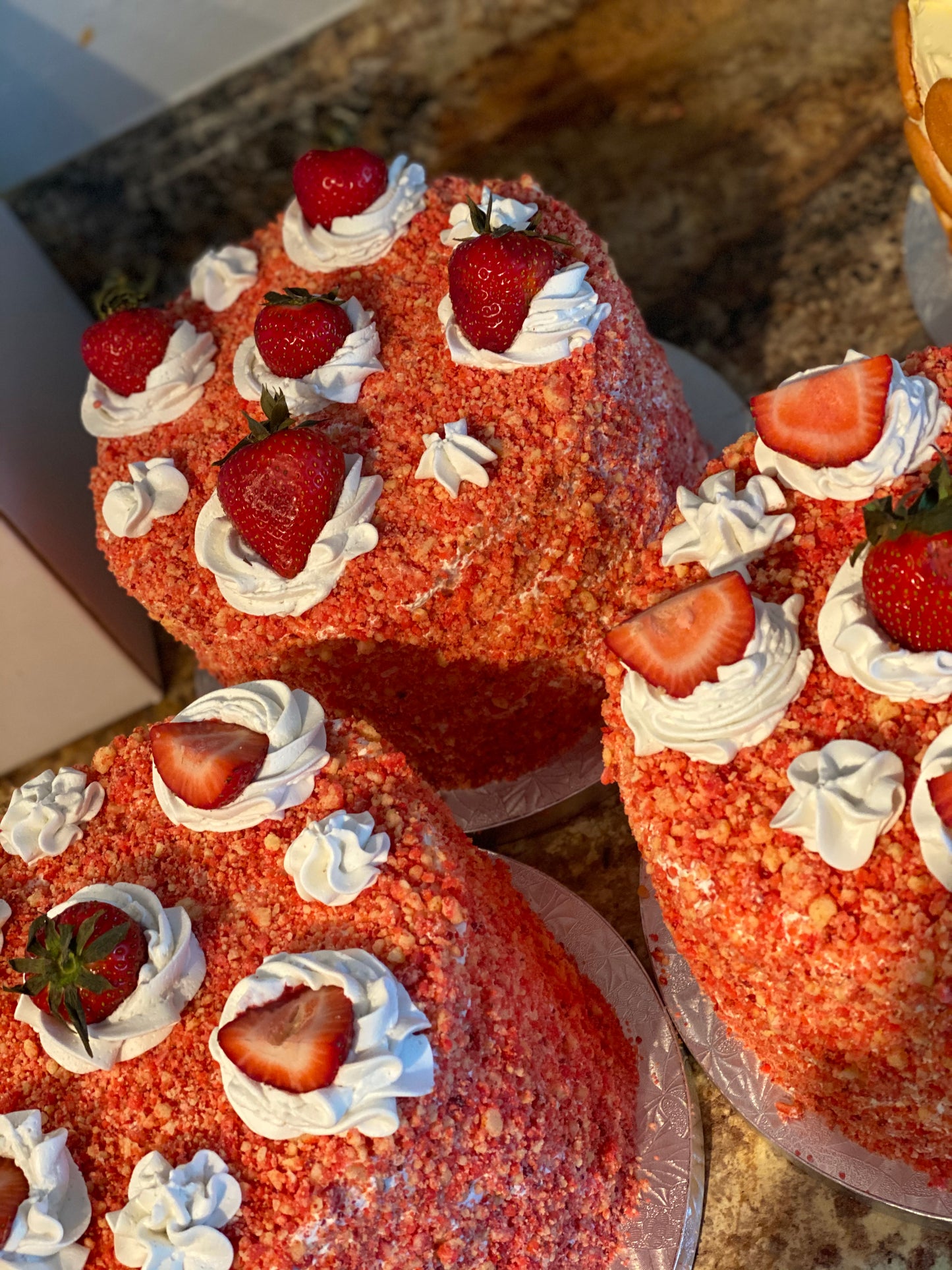 Bomb Pop Truck Strawberry Crunch Cake